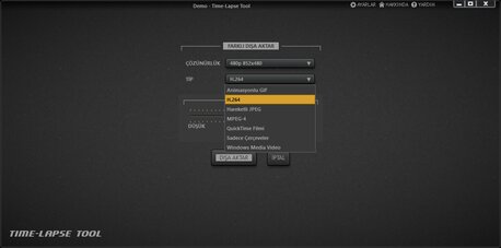 Time-Lapse video dosyası oluşturun