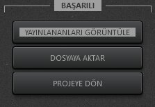 Time-Lapse Tool Video Başarılı Tamamlama İletişim Kutusunu Yayınla
