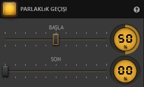 Time-Lapse Tool Parlaklık Geçiş Efekti Ayarları Time-Lapse Tool Parlaklık Geçiş Efekti Ayarları