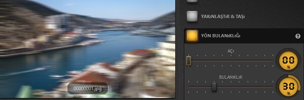 Time-Lapse Tool Yön Bulanıklığı Efekti