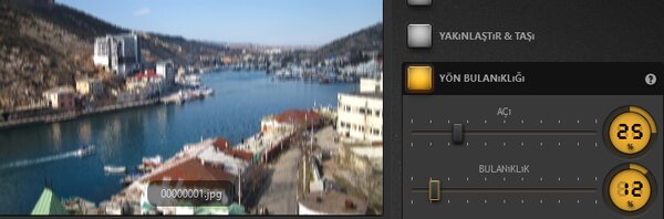 Time-Lapse Tool Yön Bulanıklığı Efekti Örneği