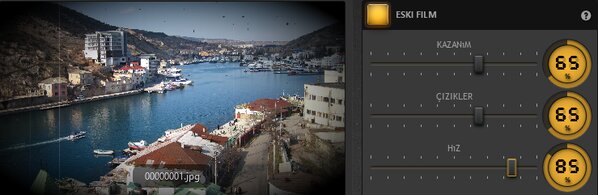 Time-Lapse Tool Eski Film Efekti Örneği