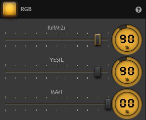 Time-Lapse Tool RGB Efekti Ayarları