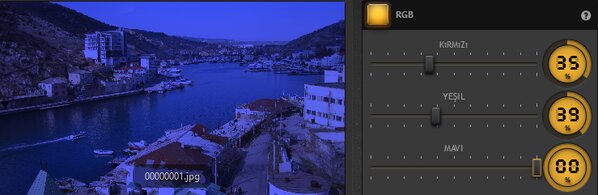 Time-Lapse Tool RGB Efekti Örneği