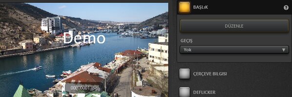 Time-Lapse Tool Başlık Efekti