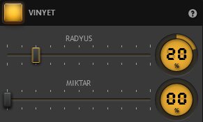Time-Lapse Tool Vinyet Efekti Ayarları Time-Lapse Tool Vinyet Efekti Ayarları