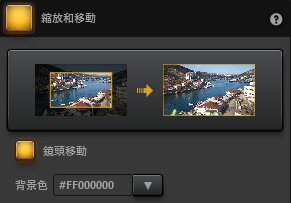 Time-Lapse Tool縮放和移動效果示例